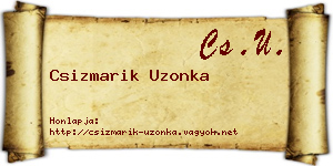 Csizmarik Uzonka névjegykártya